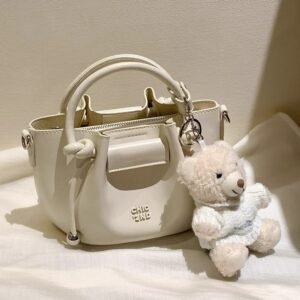 Sac bandoulière rétro ours pour femme