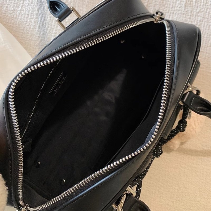 Sac bandoulière rétro carré motif chiot – Image 5