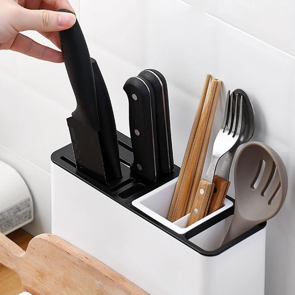 Tableware Storage Holders Kitchen Knife Plastic Storages Racks For Kitchen Convenience Cabinet Kitchen Gadgets – Image 7
