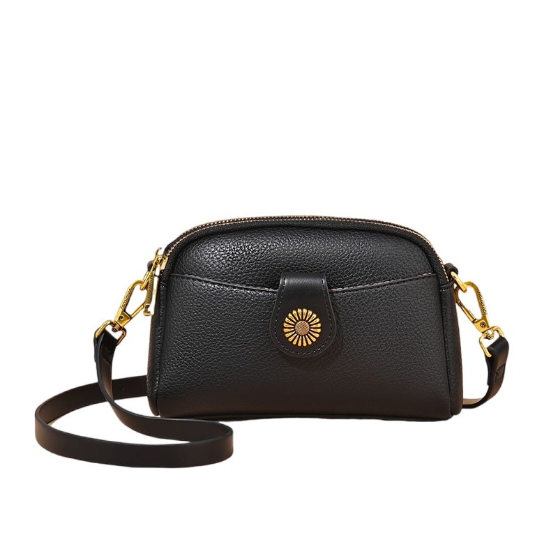 Comfy Soft Leather Women's Bag - Spring Summer New Flip Zipper Fashion Versatile Crossbody Bag For Girls – Image 6