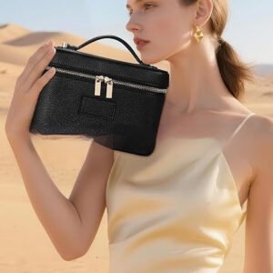 Affordable Luxury Solid Color High-capacity PU Leather Portable