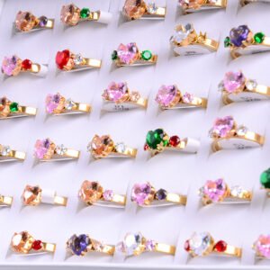 Gold-Plated Fade-Resistant Titanium Steel Ring For WomenAffordable Luxury