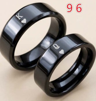 KQ Couples Fashionable King And Queen Rings – Image 4