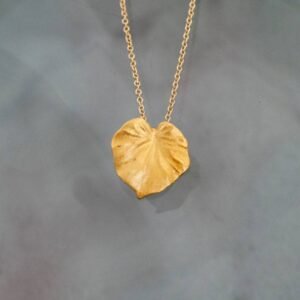 Bohemian Leaf Plant Pendant In Two Colors