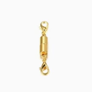 DIY Jewelry Cylindrical Magnet Gold And Silver Keychain