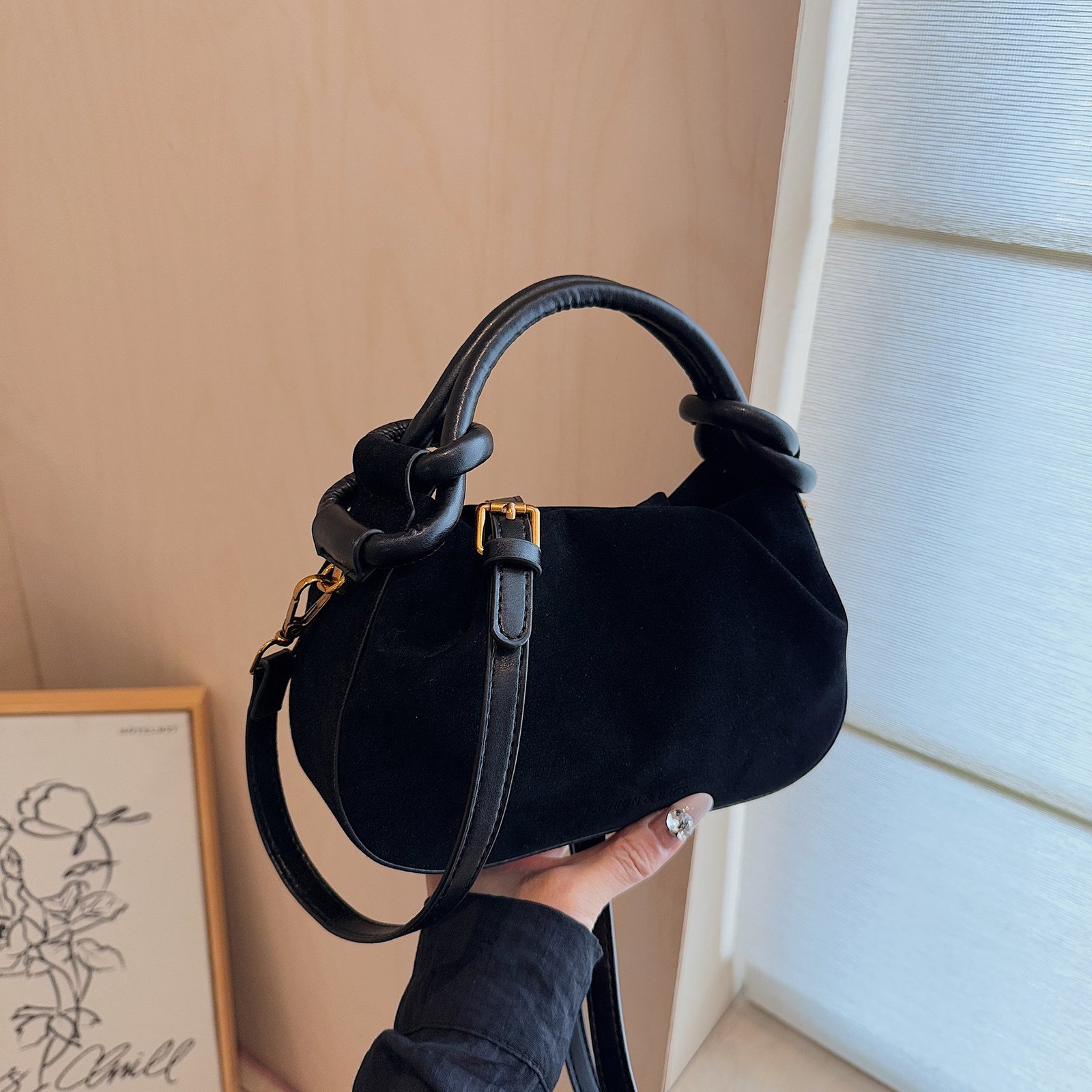 Trendy Retro Hand Women's Bag Korean Style Niche – Image 6