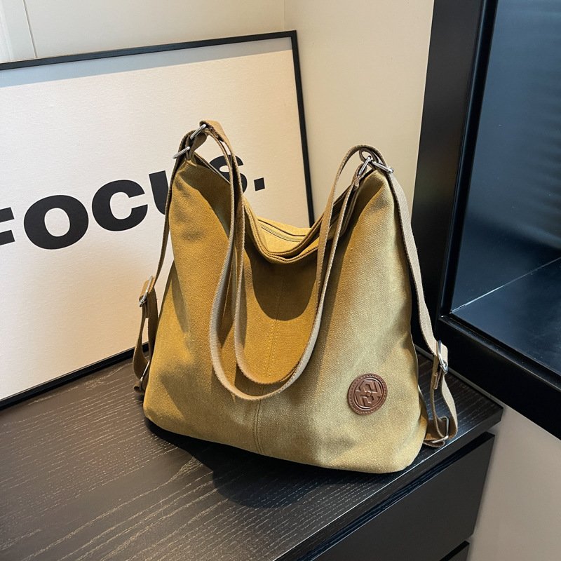 Women's Large-capacity Canvas Shoulder Bag – Image 3