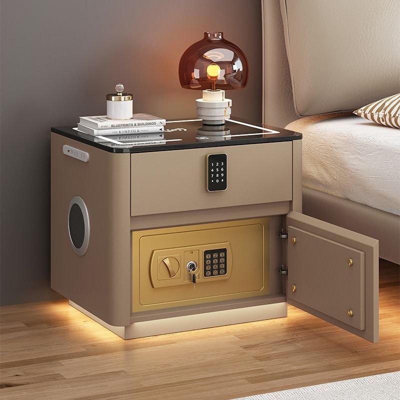 Home Bedroom Multi-functional Smart Safe Bedside Table Wireless Integrated Charging Safe – Image 4