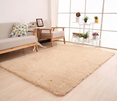 Living Room Rug Area Solid Carpet Fluffy Soft Home Decor White Plush Carpet Bedroom Carpet Kitchen Floor Mats White Rug Tapete – Image 2
