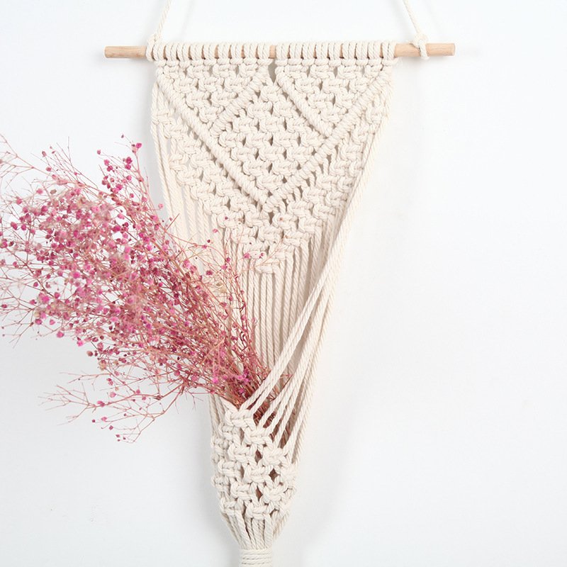 Woven Net Bag Flower Basket Wall Decoration Flower Shop Decoration – Image 4