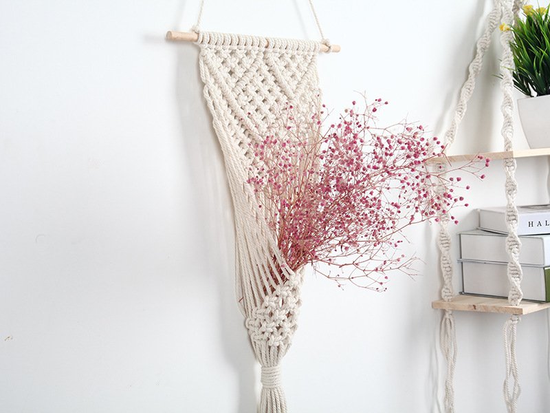 Woven Net Bag Flower Basket Wall Decoration Flower Shop Decoration – Image 6
