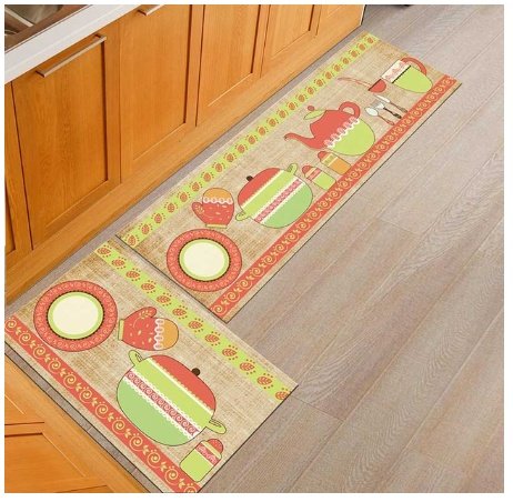 Floor mats, non-slip, oil-proof, household machine washable door mats, bathroom, bathroom, bedside rugs – Image 10