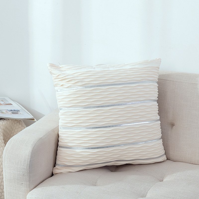 Simple Luxury Striped Velvet Pillow Cover Pillow Cushion Cover Pillow Case Covers for Sofa Flannel Velvet Sofa Cushion Cover – Image 10