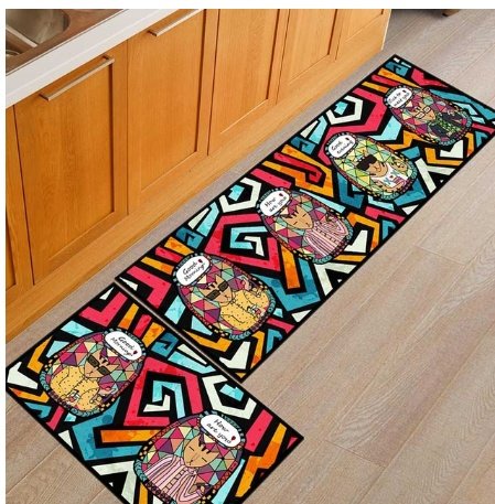 Floor mats, non-slip, oil-proof, household machine washable door mats, bathroom, bathroom, bedside rugs – Image 4