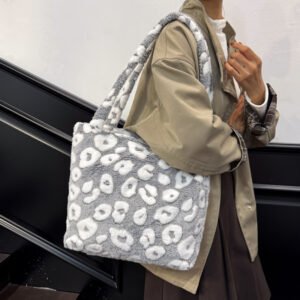 Printing Color Contrast Casual Simple Large Capacity Shoulder Bag