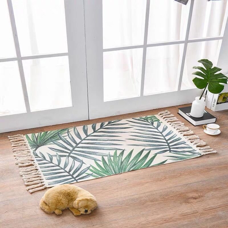 Scandinavian Style Linen Cotton Rug – Image 7