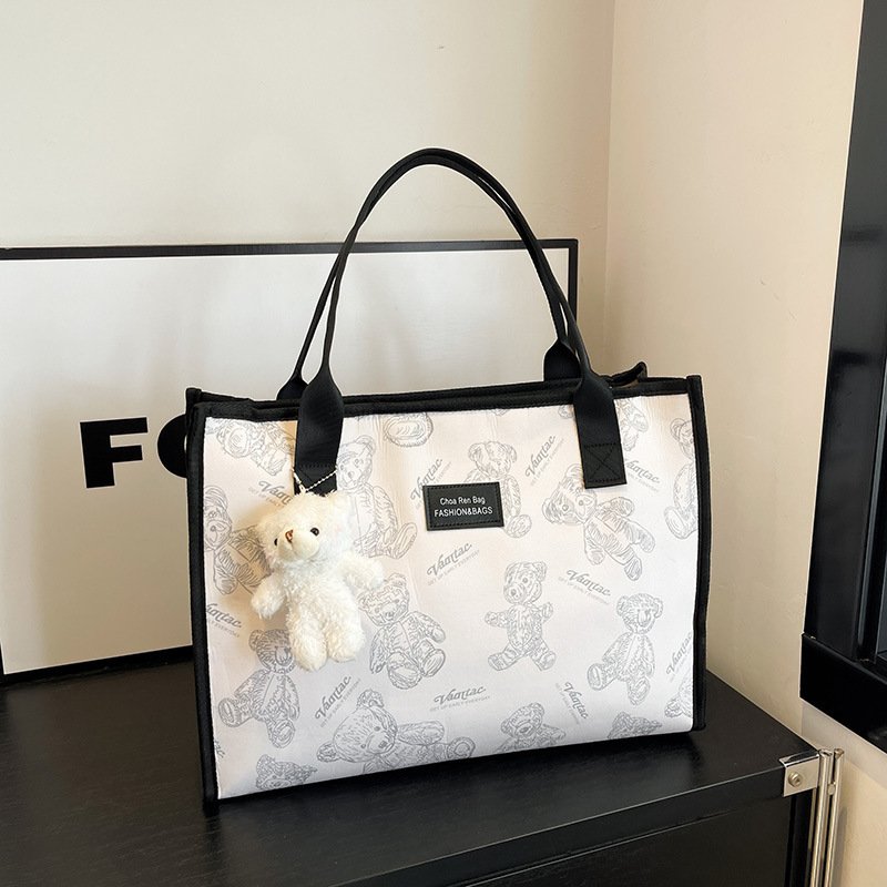 Women's Large Capacity Portable Printed Tote – Image 7
