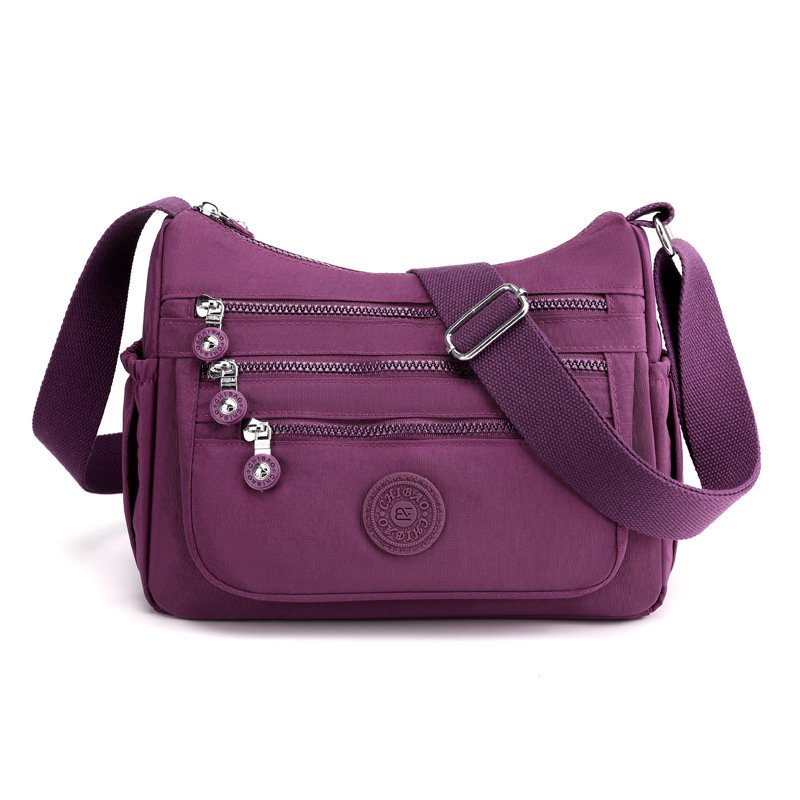 Simple Solid Color Nylon Crossbody Cloth Bag – Image 7