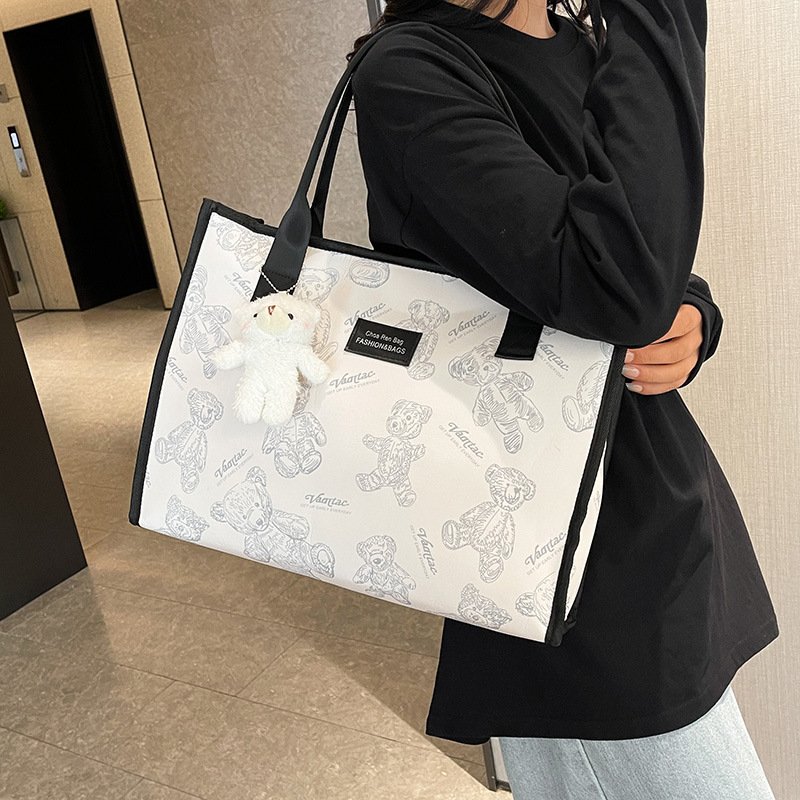 Women's Large Capacity Portable Printed Tote – Image 3