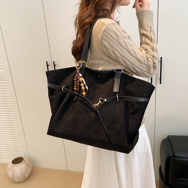 New Retro Fashion Large Capacity Shoulder Bag Women – Image 2