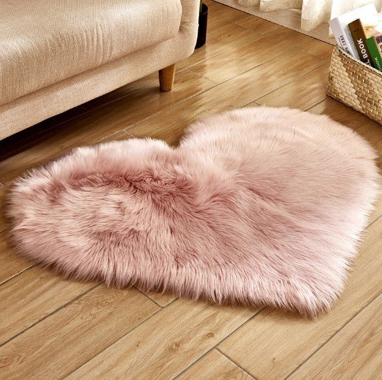 Plush Heart Shaped Carpet Non-Slip Mat Fluffy Rug Floor Mat Blanket Sofa Cushion Foot Pad Carpets For Living Room Home Decor – Image 10