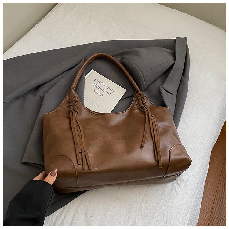 Idle Style Tote Bag Women's Large Capacity Niche Shoulder – Image 7