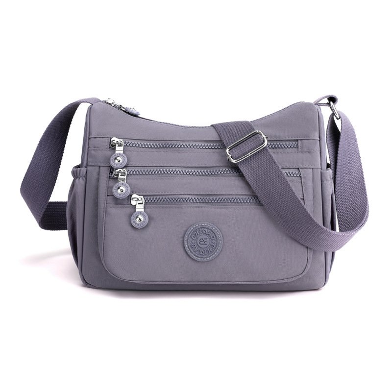 Simple Solid Color Nylon Crossbody Cloth Bag – Image 8