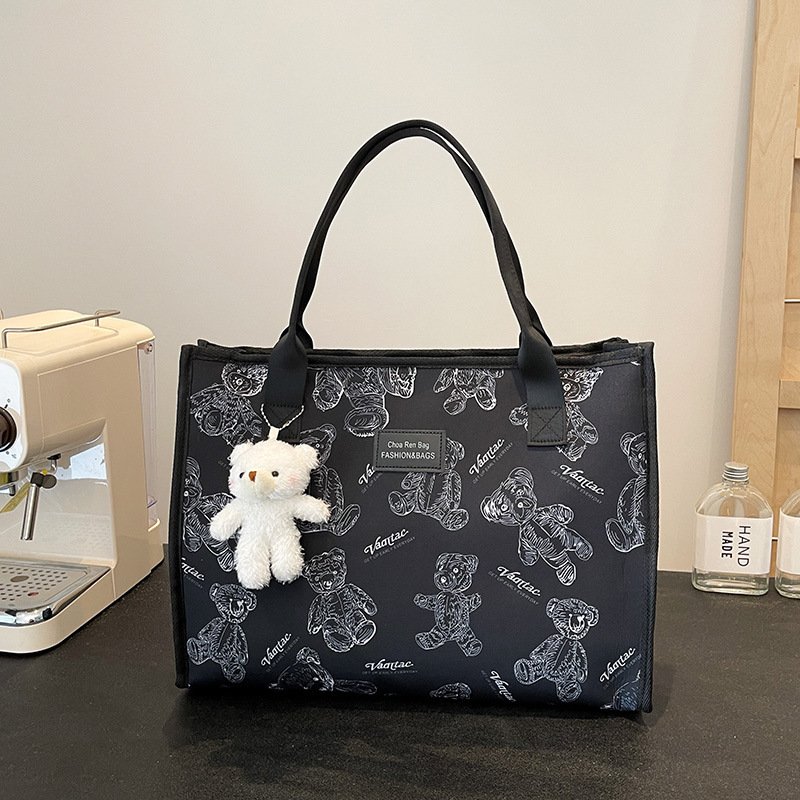 Women's Large Capacity Portable Printed Tote – Image 6