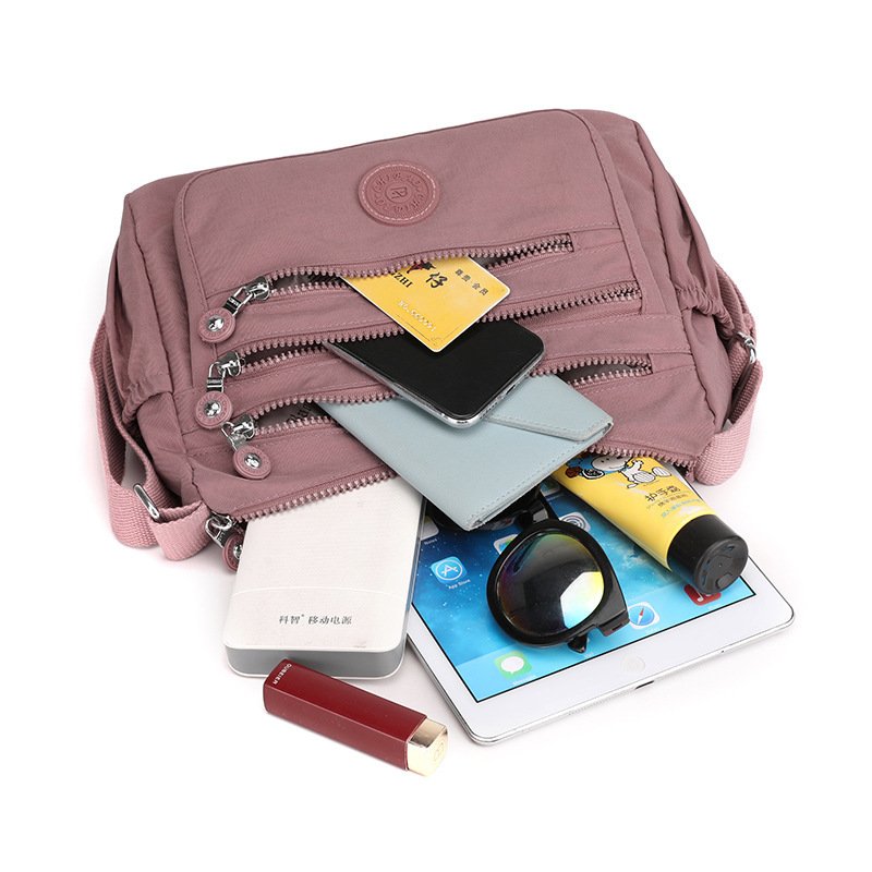 Simple Solid Color Nylon Crossbody Cloth Bag – Image 5