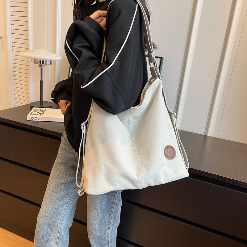 Women's Large-capacity Canvas Shoulder Bag – Image 4