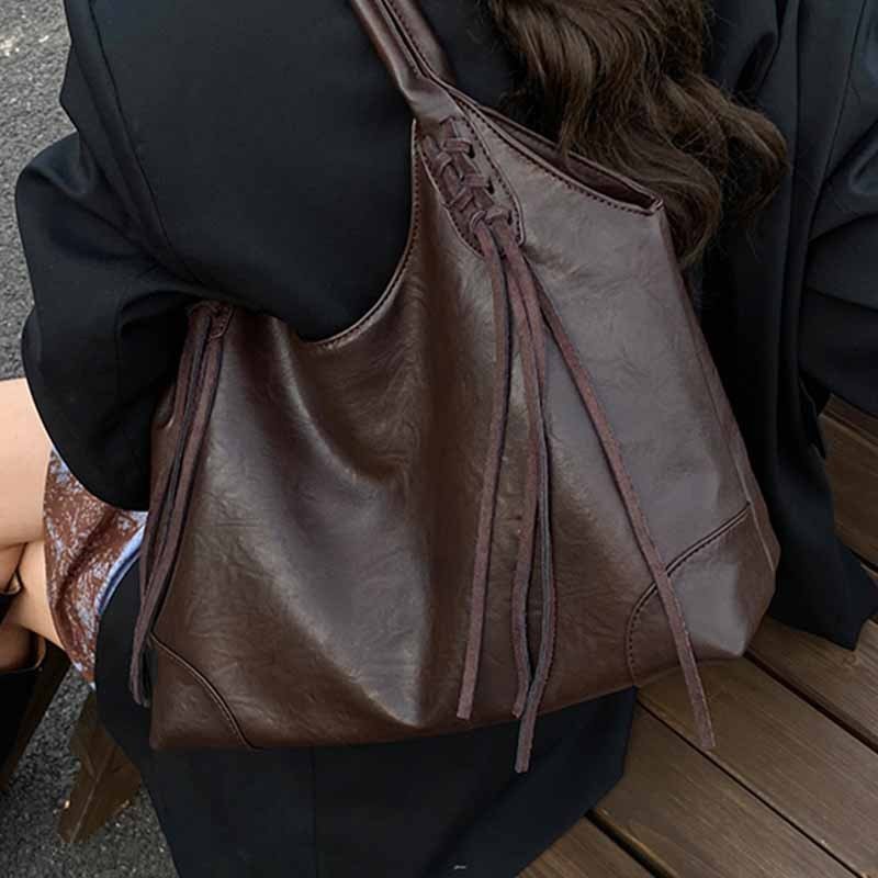 Idle Style Tote Bag Women's Large Capacity Niche Shoulder – Image 4