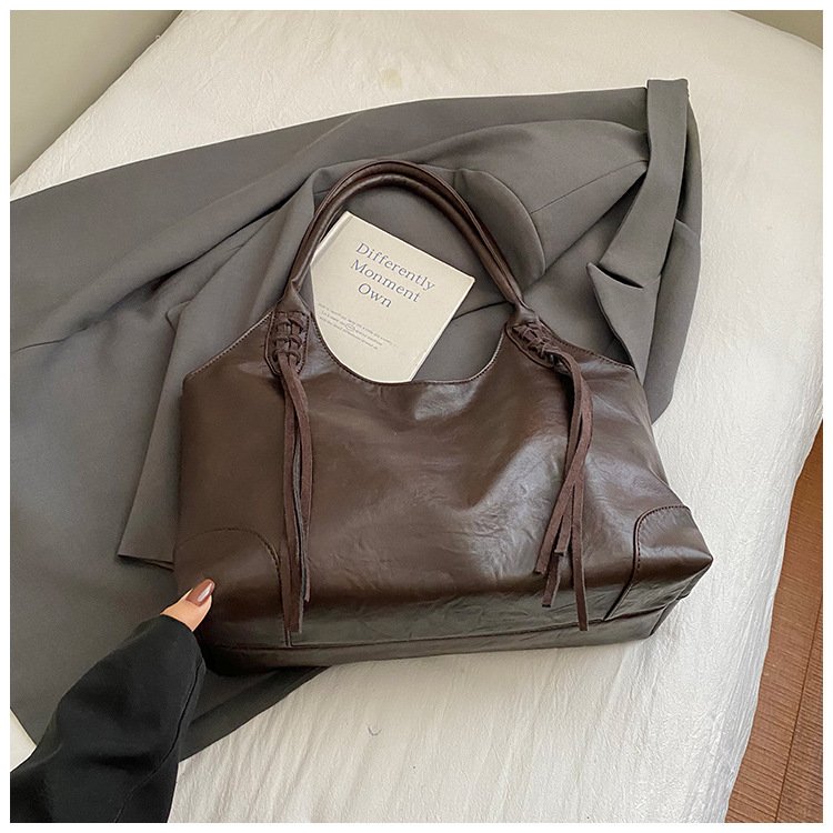 Idle Style Tote Bag Women's Large Capacity Niche Shoulder – Image 8