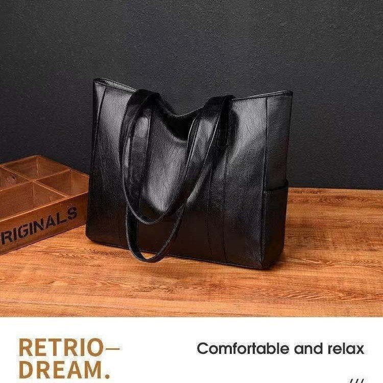 Simple And Versatile Handbag Large Capacity Shoulder Tote Bag – Image 2