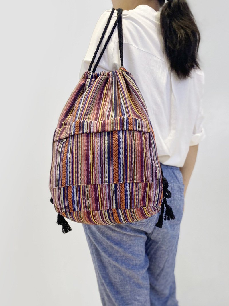 Original Simplicity Lightweight Light Ethnic Literary Style Backpack – Image 10