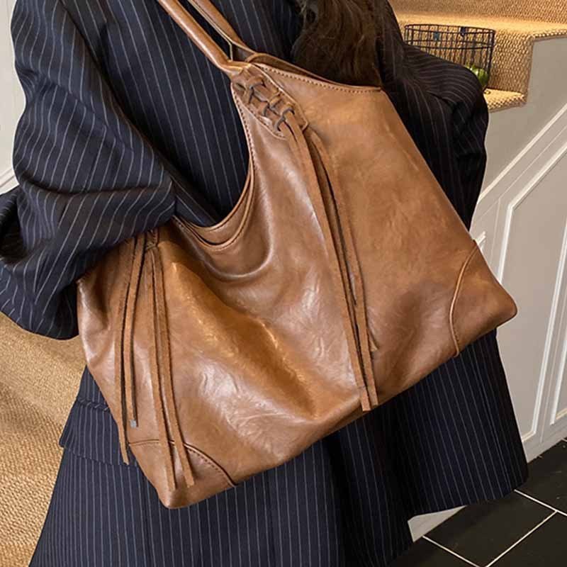 Idle Style Tote Bag Women's Large Capacity Niche Shoulder – Image 3