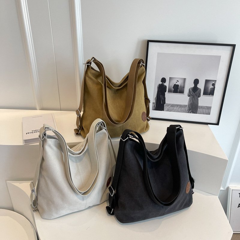 Women's Large-capacity Canvas Shoulder Bag