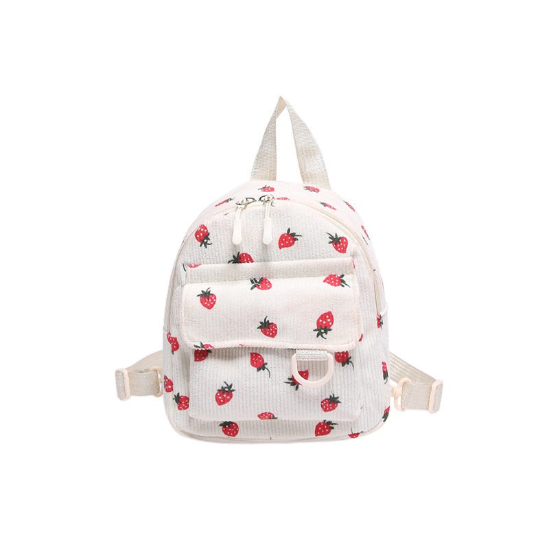Retro Corduroy Backpack Women's Cute Outing – Image 6