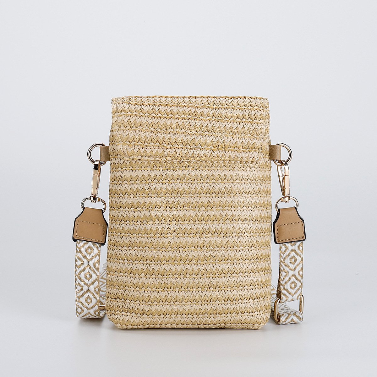 Rice Bead Bag Woven Women's Shoulder – Image 3