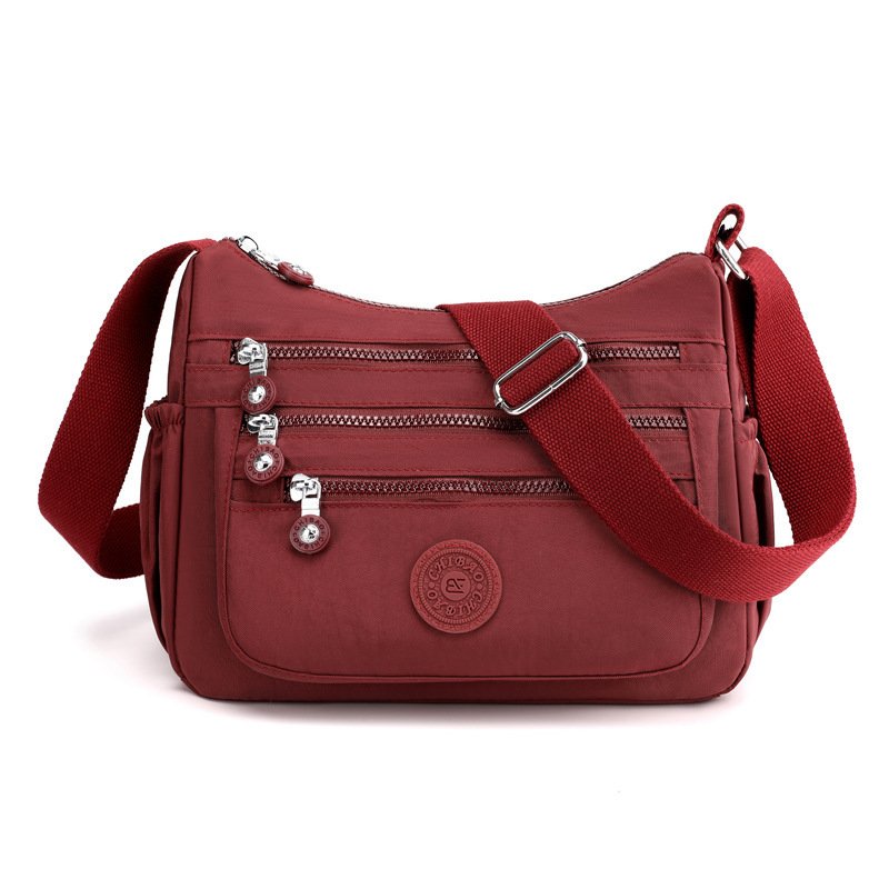 Simple Solid Color Nylon Crossbody Cloth Bag – Image 2