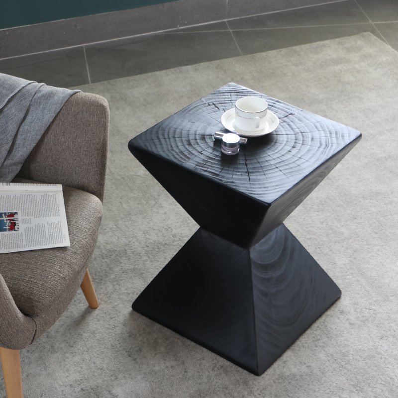 Ji Ji Feng Log Sofa And Tea Table Creative Living Room Side Table Hotel Homestay Furniture – Image 2