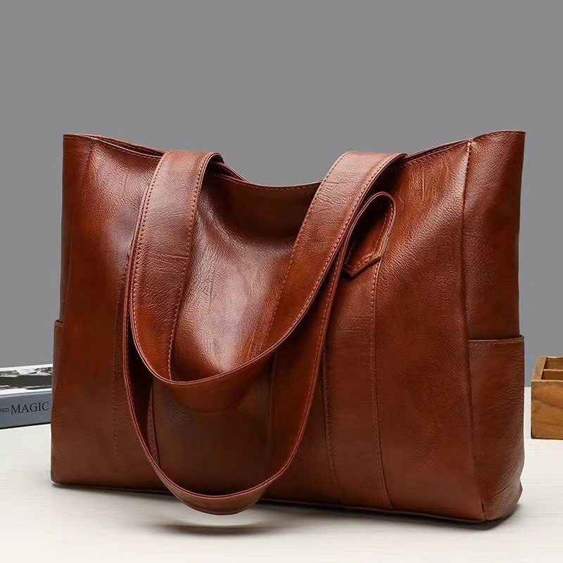 Simple And Versatile Handbag Large Capacity Shoulder Tote Bag – Image 7