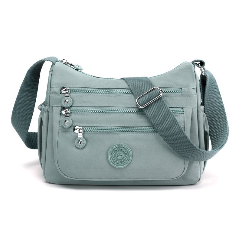Simple Solid Color Nylon Crossbody Cloth Bag – Image 3
