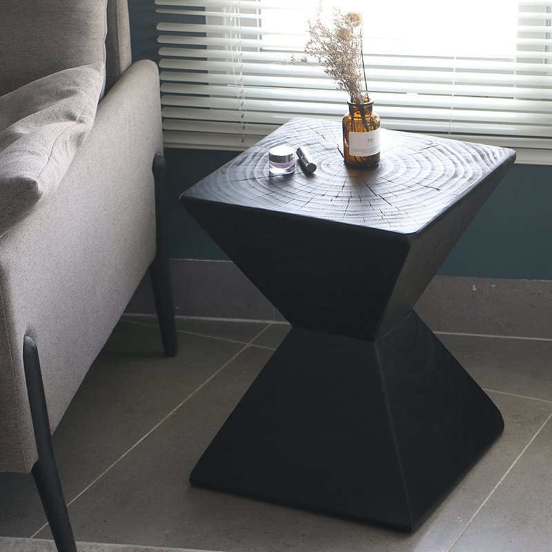 Ji Ji Feng Log Sofa And Tea Table Creative Living Room Side Table Hotel Homestay Furniture – Image 4
