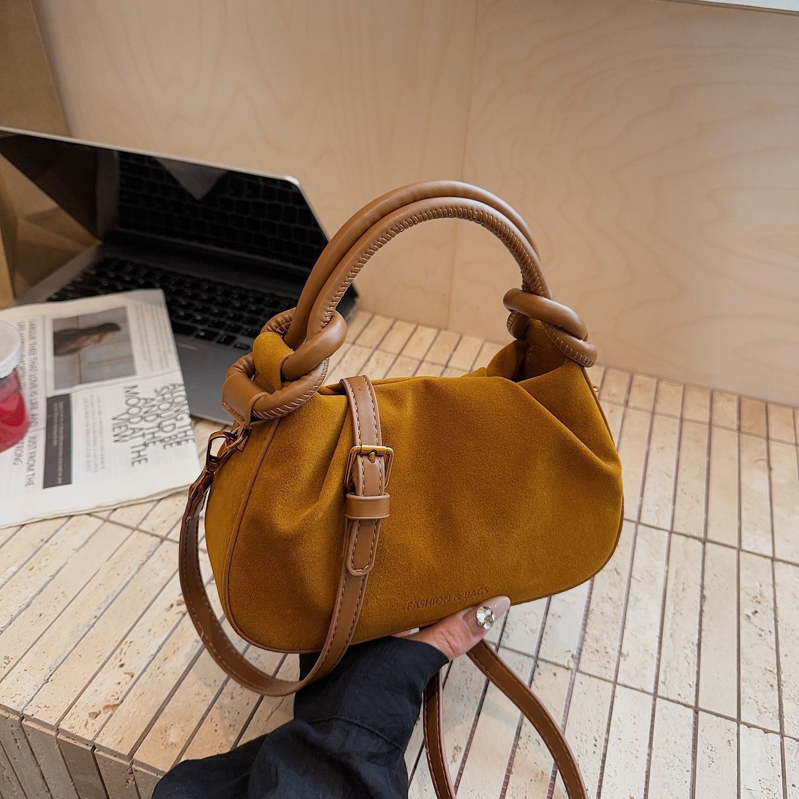 Trendy Retro Hand Women's Bag Korean Style Niche – Image 9