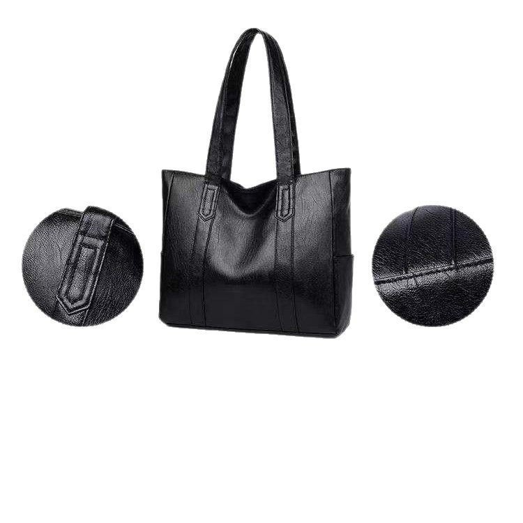 Simple And Versatile Handbag Large Capacity Shoulder Tote Bag – Image 3