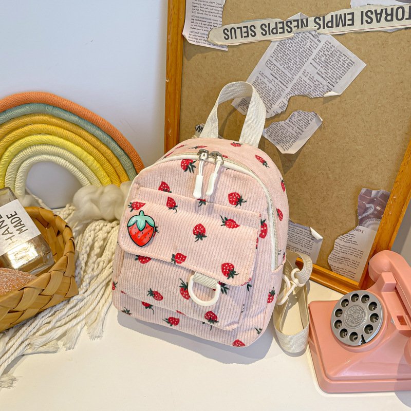 Retro Corduroy Backpack Women's Cute Outing – Image 7