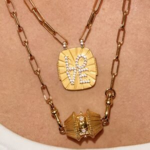 Diamond-studded Womens Versatile Necklace