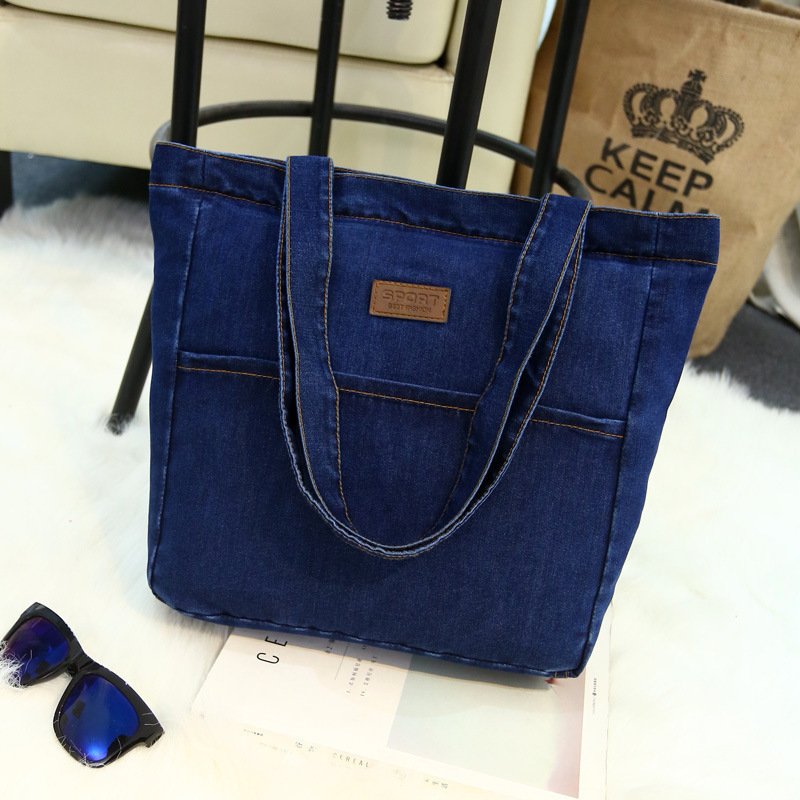 Denim BagNew Style Simple And FashionablKoreanstyle Fresh And Clean – Image 7