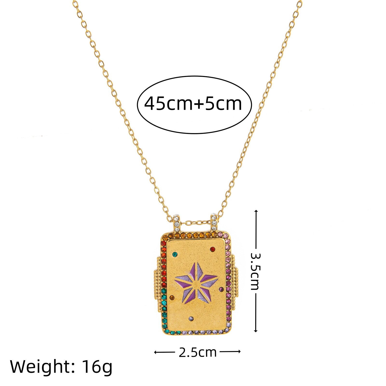 Diamond-studded Womens Versatile Necklace – Image 5