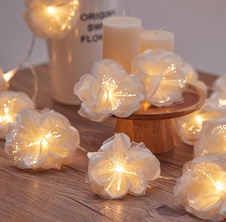 Outdoor Decoration LED Simulation Butterfly Orchid Light String – Image 3
